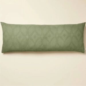 Hearth & Hand 14” x 36” Textured Trellis Sage Green Lumbar Pillow